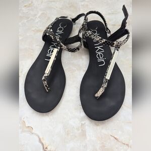 Calvin Klein Woman's  Ankle Buckle Sandals Size 8